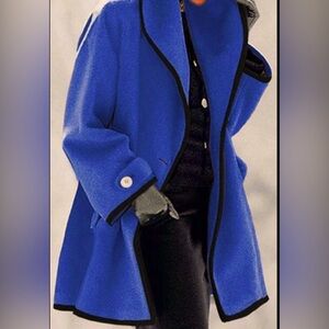 NWT Just Fashion Long Sleeve Luxurious Shawl Collar Trench Coat, Size XXL